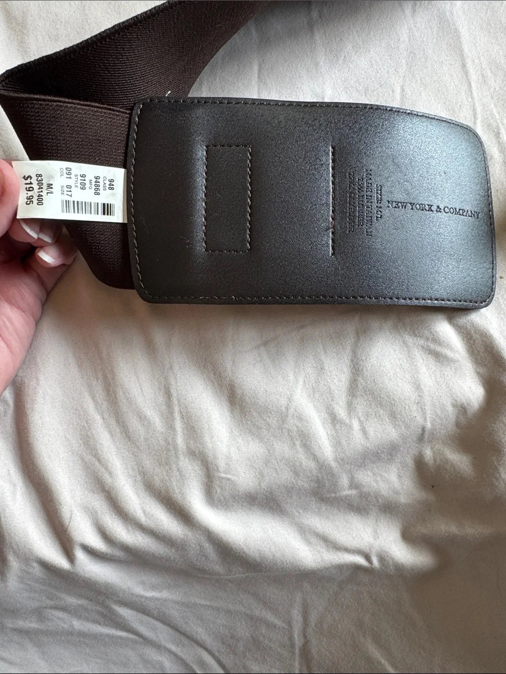 New York & Company Wide Stretch Waist Belt - Brown